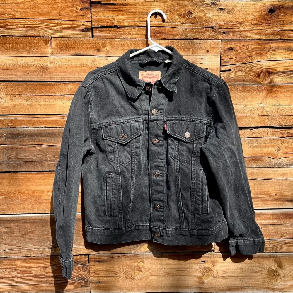 Levi's Black Denim Trucker Jacket Medium